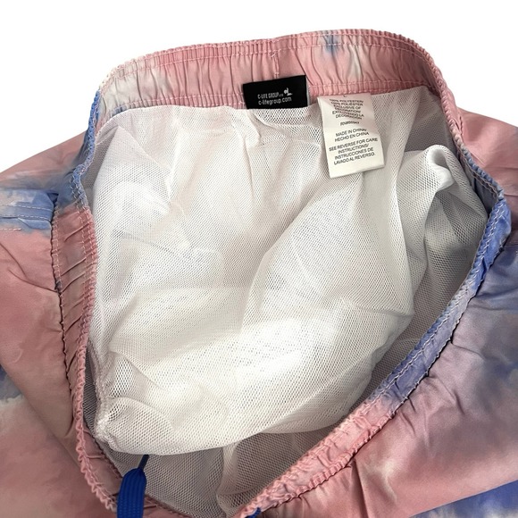 Chemistry Men Swim Trunks Large Mesh Lining Surfboard Skeleton Pockets Tie Dye - Picture 10 of 13